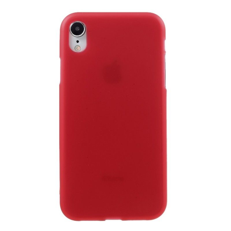 Kuori iPhone XR Musta Matta Silikoni Suojakuori