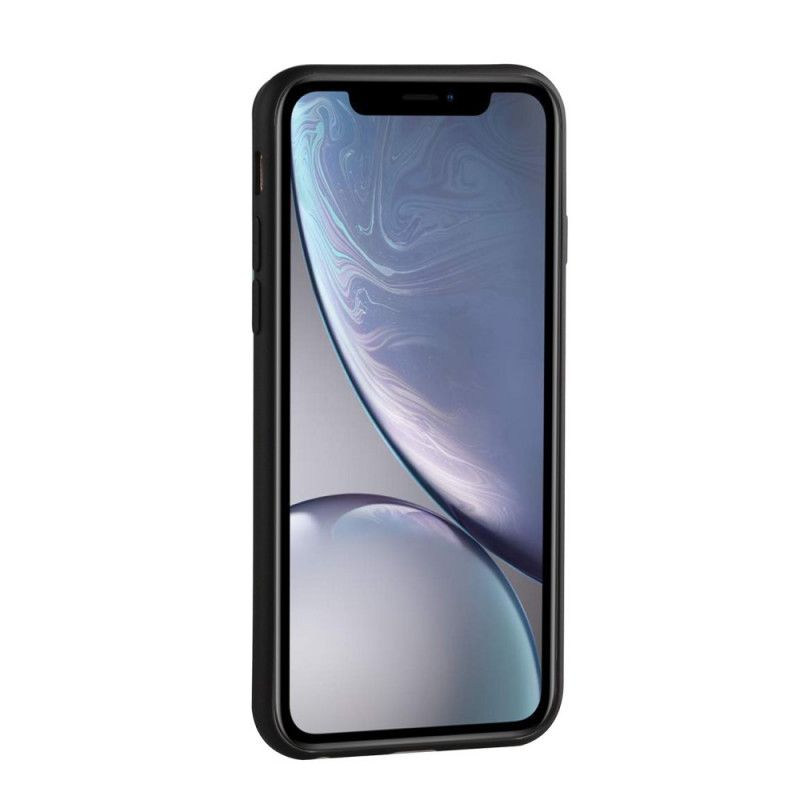 Kuori iPhone XR Punainen Musta Irrotettava Linssisuoja Silikoni