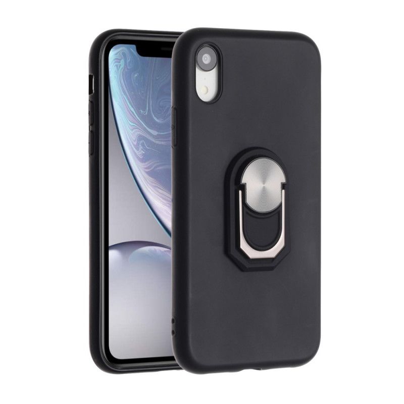 Kuori iPhone XR Punainen Musta Premium-Rengashybridi