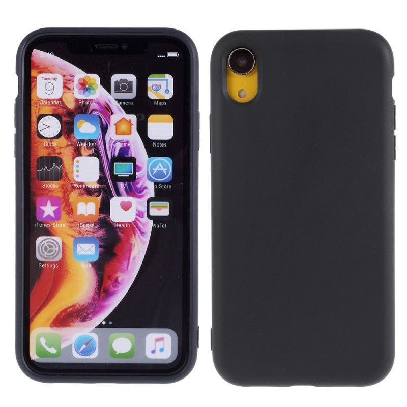 Kuori iPhone XR Punainen Musta Silikonipitoisuus 2.5 Mm