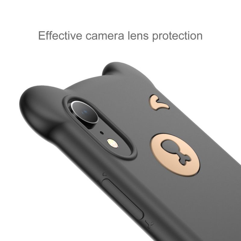 Kuori iPhone XR Ruskea Musta Pieni Karhu Suojakuori