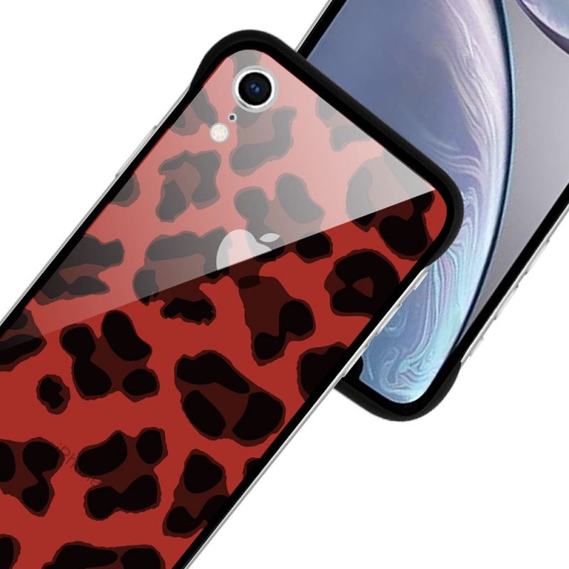 Kuori iPhone XR Ruskea Punainen Nxe-Leopardipisteet