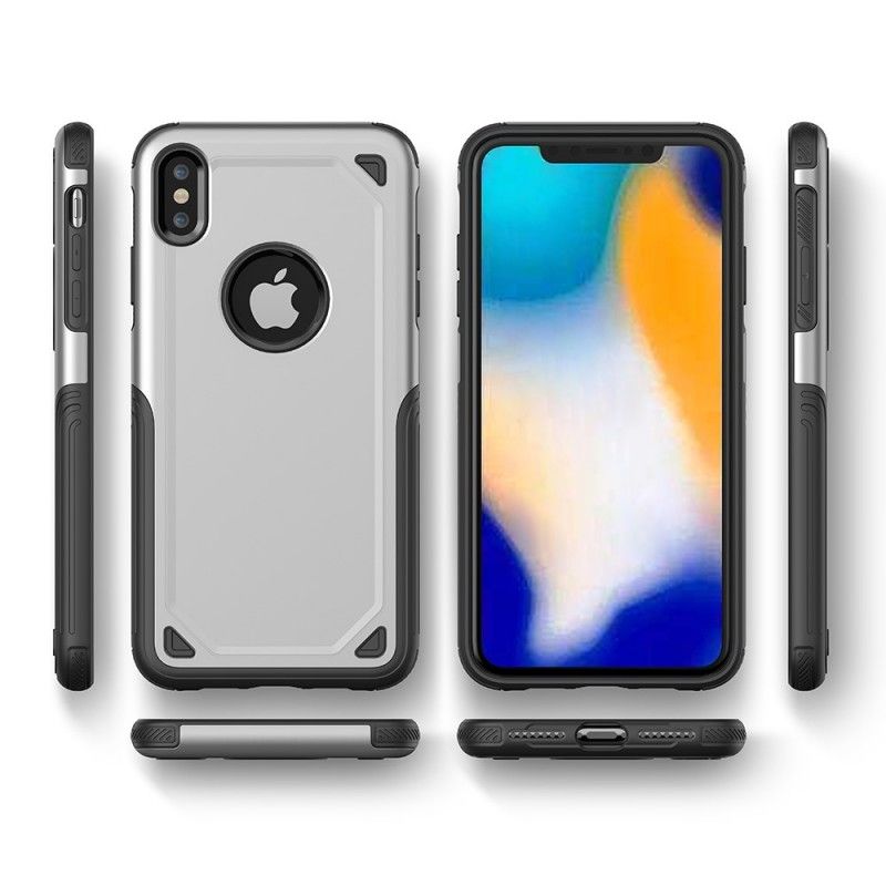 Kuori iPhone XR Ruusukulta Musta Ensiluokkainen Metallitehoste