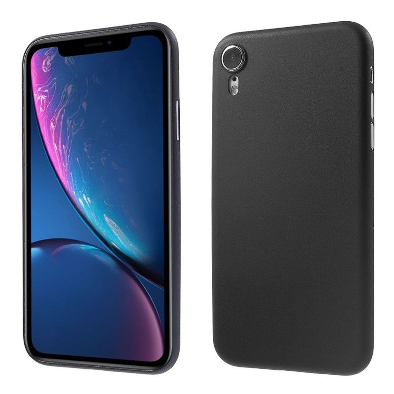 Kuori iPhone XR Valkoinen Musta Erittäin Hieno Matta Suojakuori