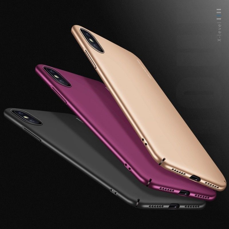 Kuori iPhone XR Violetti Musta Metallinen Vaikutus Suojakuori