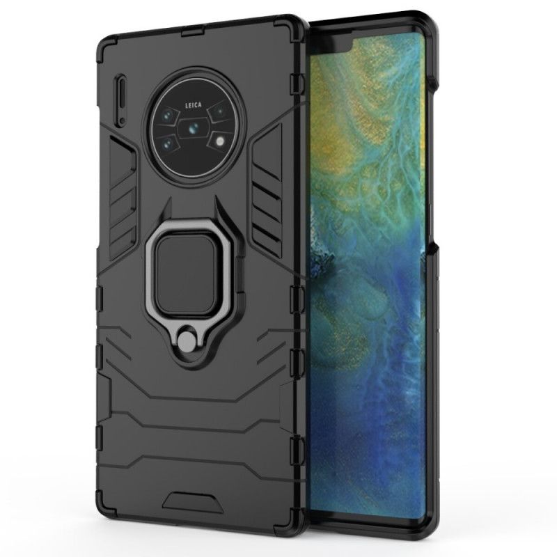 Case Kuoret Huawei Mate 30 Pro Punainen Musta Puhelinkuoret Kestävä Rengas