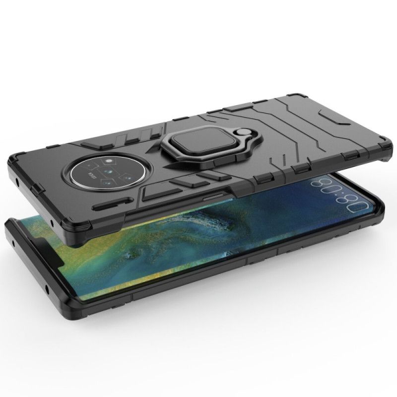 Case Kuoret Huawei Mate 30 Pro Punainen Musta Puhelinkuoret Kestävä Rengas