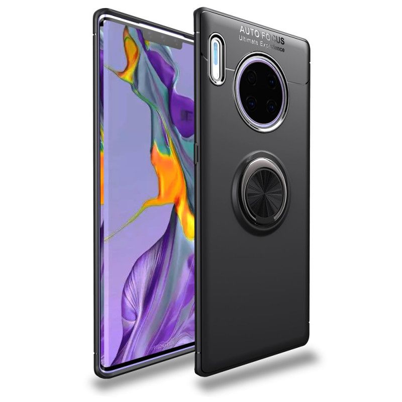 Case Kuoret Huawei Mate 30 Pro Punainen Musta Puhelinkuoret Pyörivä Rengas