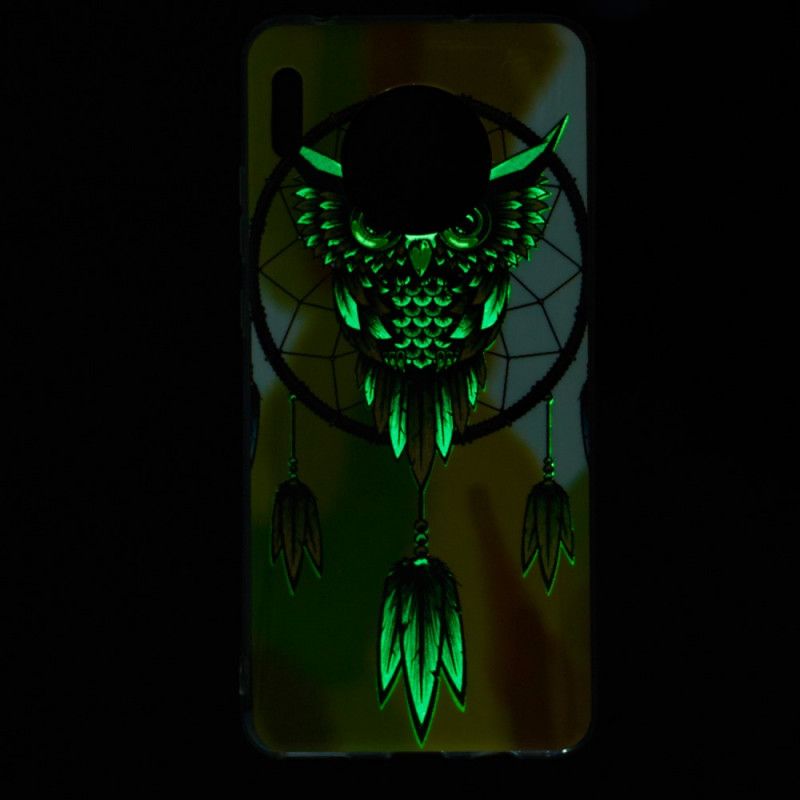 Kuori Huawei Mate 30 Pro Fluoresoiva Pöllö Unen Sieppari Suojakuori