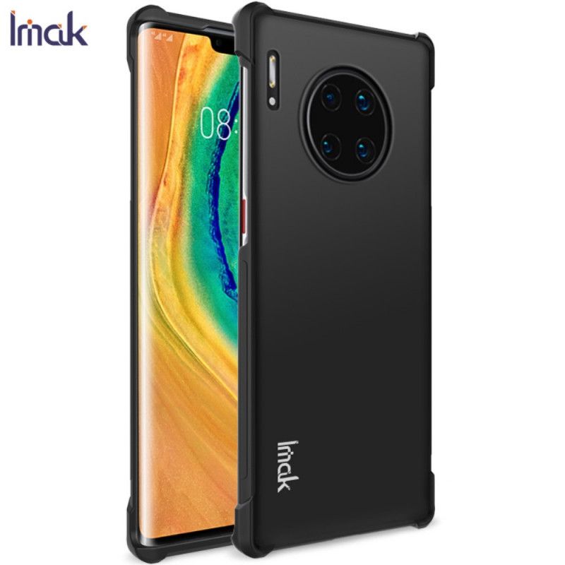 Kuori Huawei Mate 30 Pro Läpinäkyvä Musta Imak Joustava Silikoni