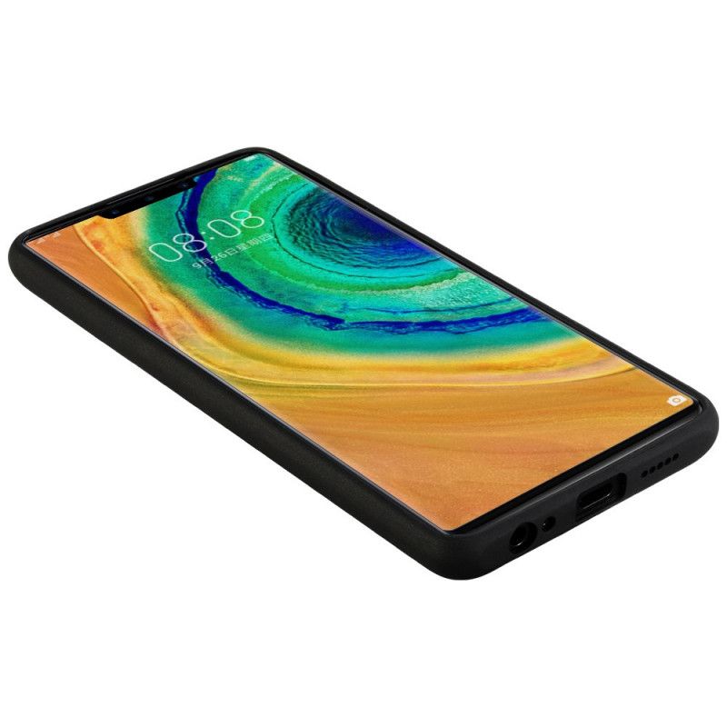 Kuori Huawei Mate 30 Pro Punainen Musta Nahkaefekti Sulada