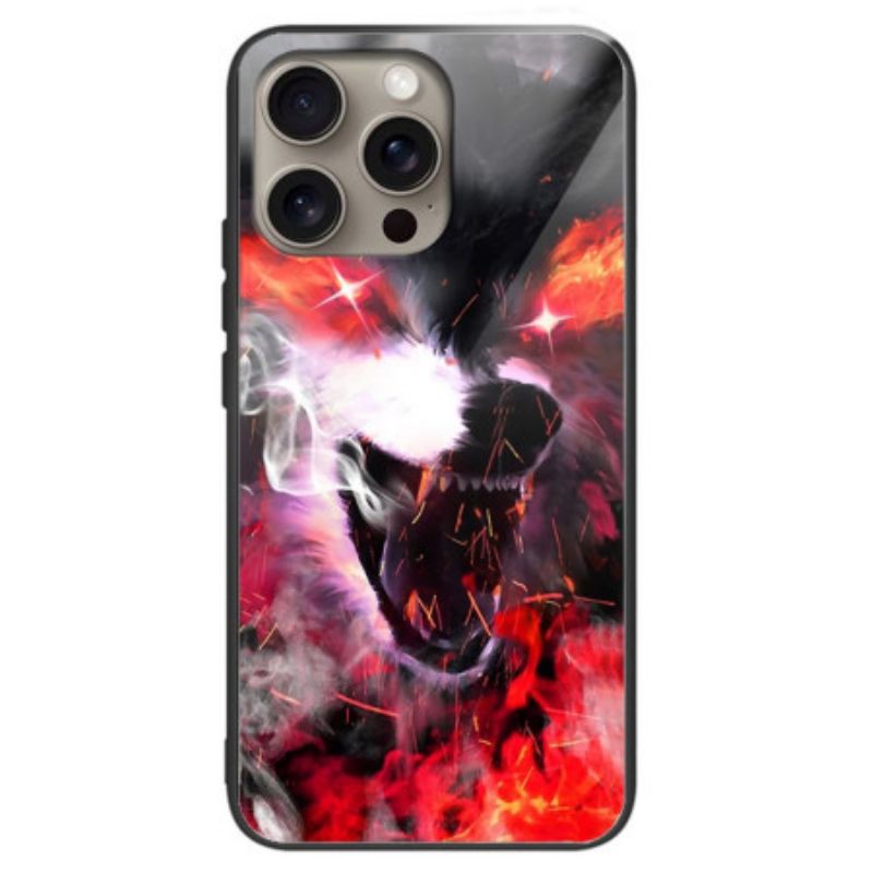 Case iPhone 16 Pro Max Puhelinkuoret Fierce Wolf Karkaistu Lasi