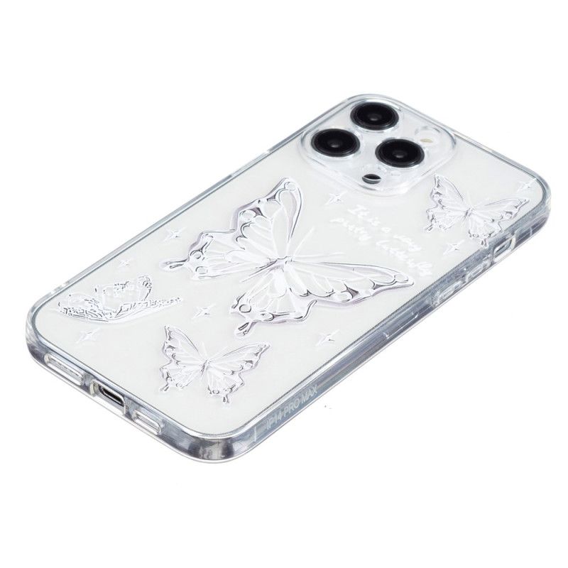 Case iPhone 16 Pro Max Puhelinkuoret Hopeiset Perhoset