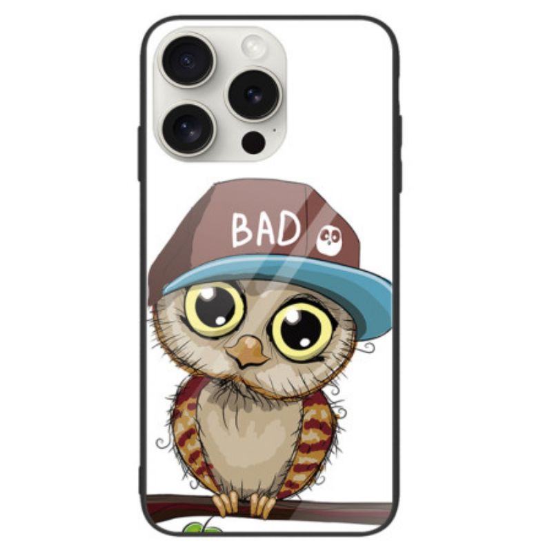 Kuori iPhone 16 Pro Max Bad Owl Tempered Glass