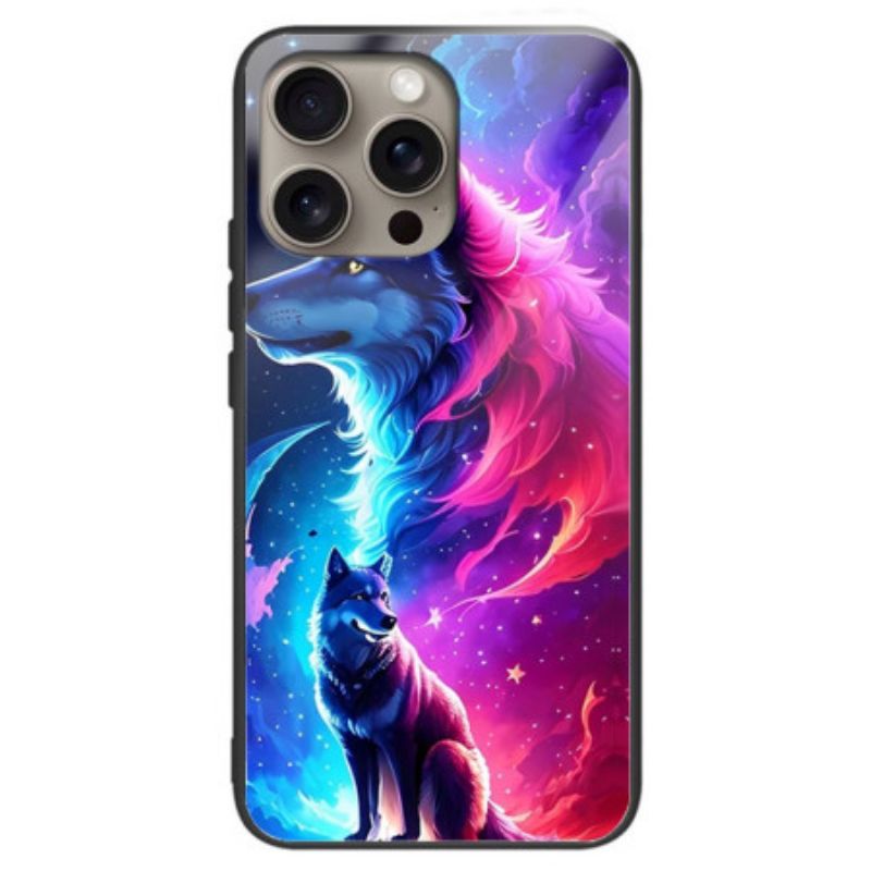 Kuori iPhone 16 Pro Max Starry Wolf Karkaistu Lasi