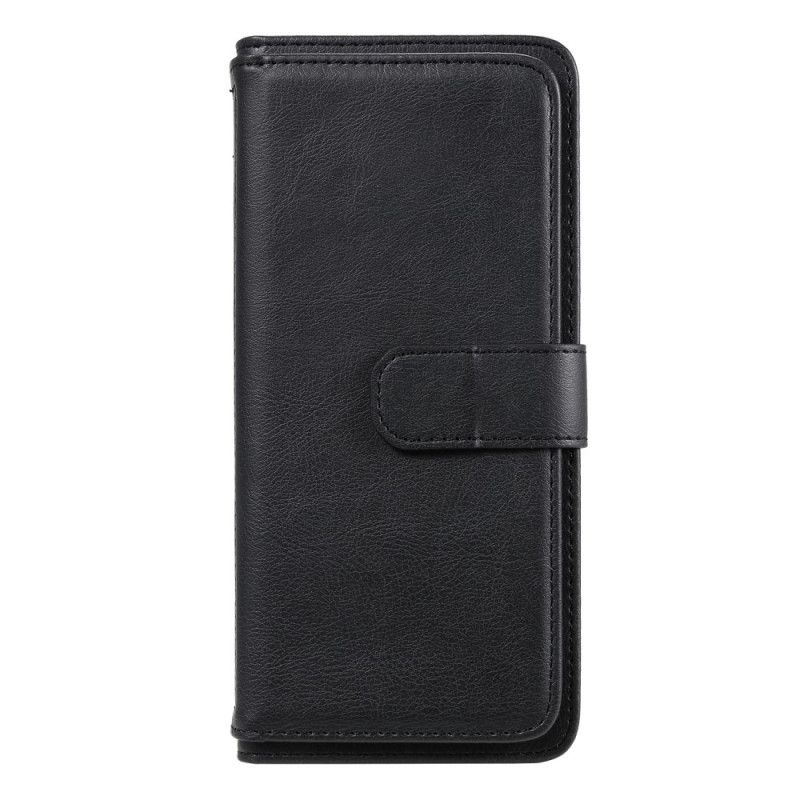 Flip Case Sony Xperia 1 II Tummansininen Musta 10 Monitoimikorttikoteloa