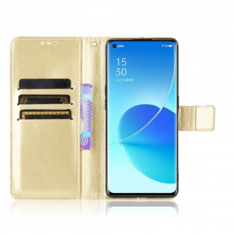 Flip Kotelot Oppo Reno 6 Pro 5g Flashy Faux Leather