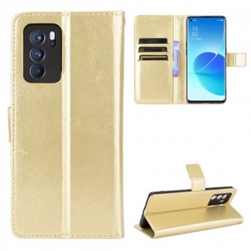 Flip Kotelot Oppo Reno 6 Pro 5g Flashy Faux Leather