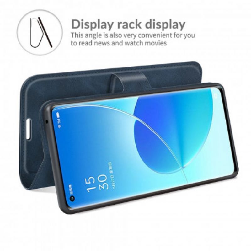 Flip Kotelot Oppo Reno 6 Pro 5g Slim Extreme Leather Effect Suojakuori