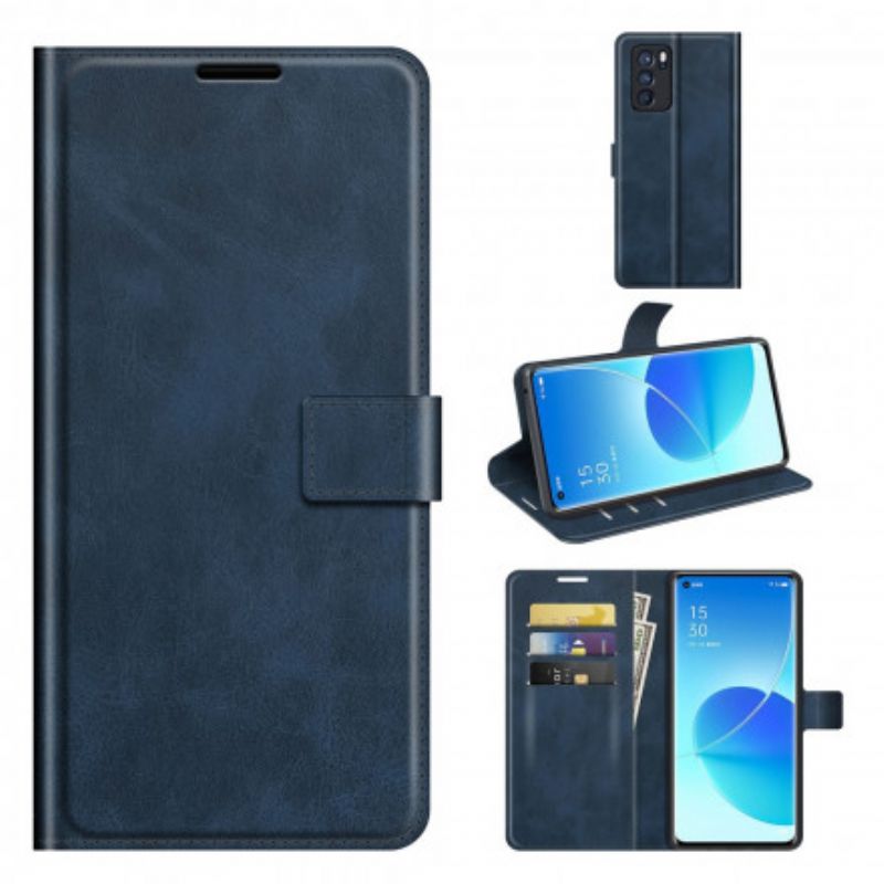 Flip Kotelot Oppo Reno 6 Pro 5g Slim Extreme Leather Effect Suojakuori