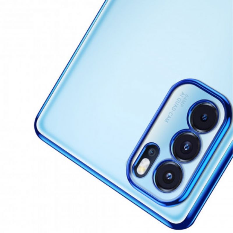 Kuori Oppo Reno 6 Pro 5g Transparent Edges Style Metal Sulada