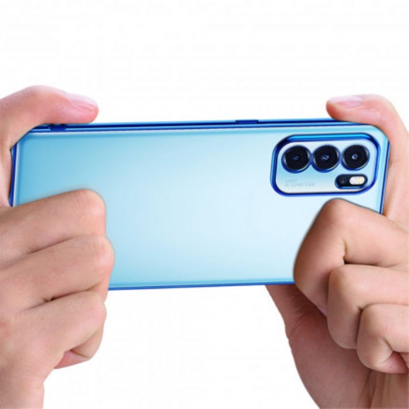 Kuori Oppo Reno 6 Pro 5g Transparent Edges Style Metal Sulada