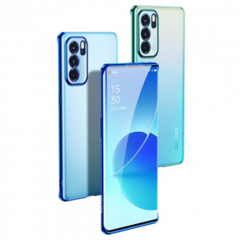 Kuori Oppo Reno 6 Pro 5g Transparent Edges Style Metal Sulada