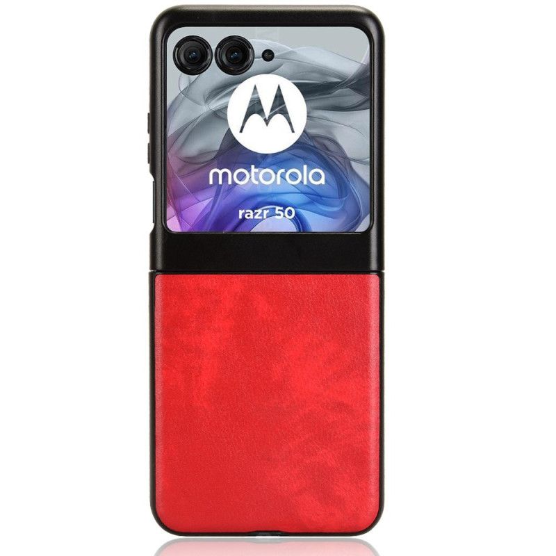 Kuori Motorola Razr 50 Nahkaefekti