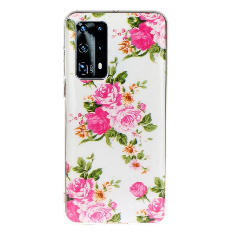 Case Kuoret Huawei P40 Pro Puhelinkuoret Fluoresoivat Vapauden Kukat