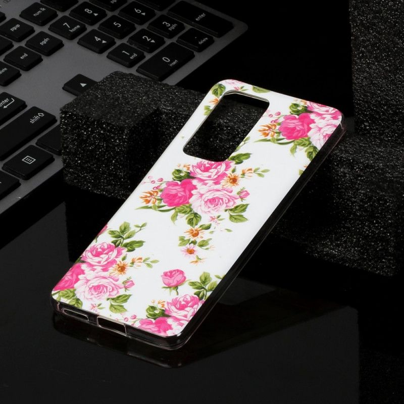 Case Kuoret Huawei P40 Pro Puhelinkuoret Fluoresoivat Vapauden Kukat