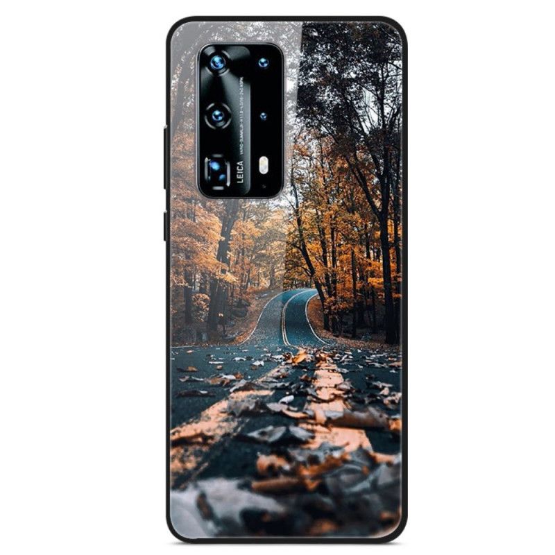 Case Kuoret Huawei P40 Pro Puhelinkuoret Tie Onnen Karkaistuun Lasiin