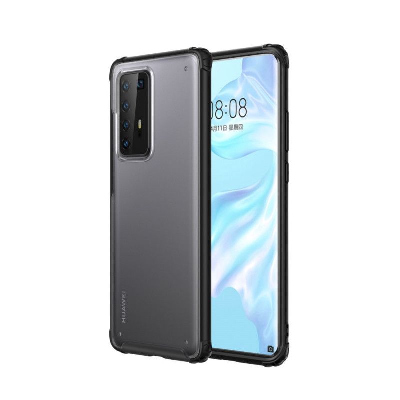 Case Kuoret Huawei P40 Pro Valkoinen Musta Puhelinkuoret Himmeä Hybridi