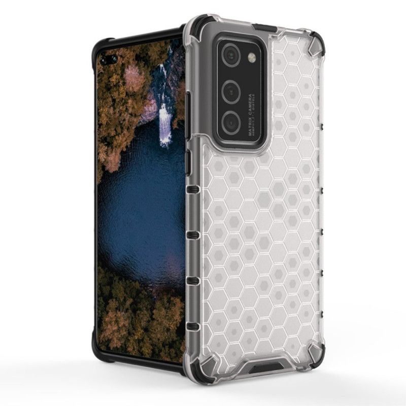 Case Kuoret Huawei P40 Pro Valkoinen Musta Puhelinkuoret Hunajakennotyyli