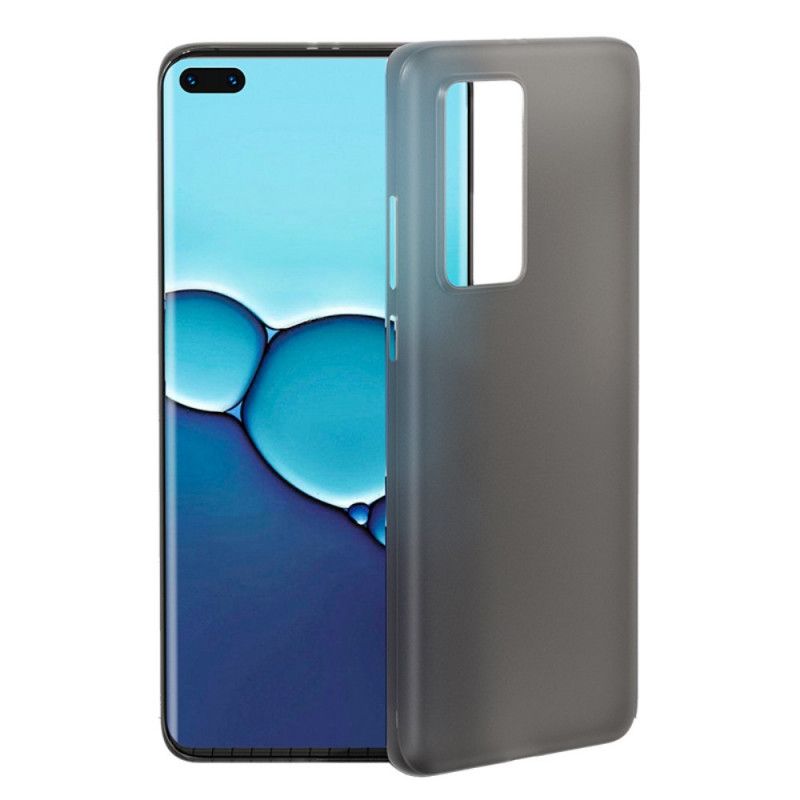 Case Kuoret Huawei P40 Pro Valkoinen Musta Puhelinkuoret Ohuet Mattapintaiset Penkit