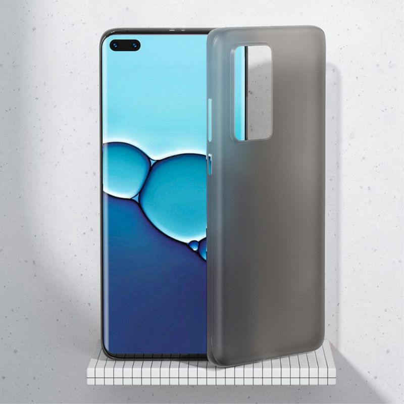 Case Kuoret Huawei P40 Pro Valkoinen Musta Puhelinkuoret Ohuet Mattapintaiset Penkit