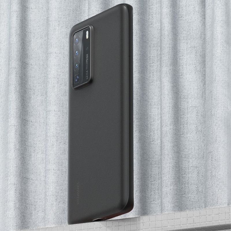 Case Kuoret Huawei P40 Pro Valkoinen Musta Puhelinkuoret Ohuet Mattapintaiset Penkit