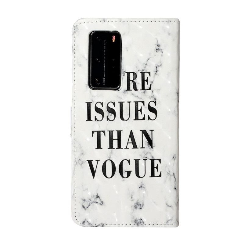 Flip Case Huawei P40 Pro Enemmän Asioita Kuin Muoti