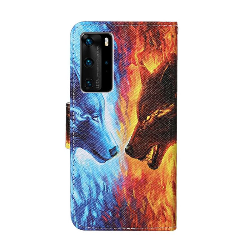 Kotelot Huawei P40 Pro Jään Ja Tulen Susi