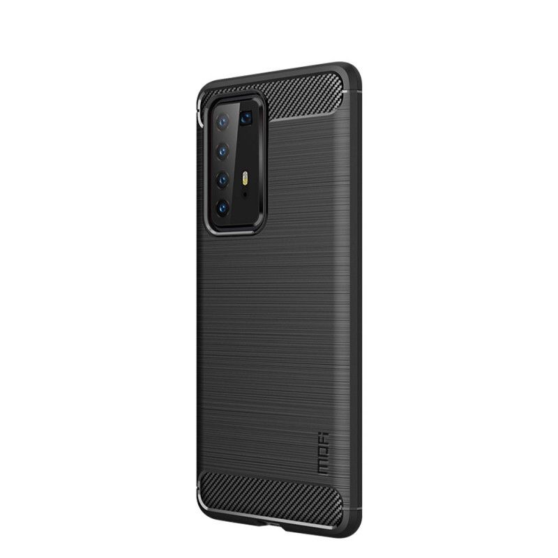 Kuori Huawei P40 Pro Harmaa Musta Mofi Harjattu Hiilikuitu