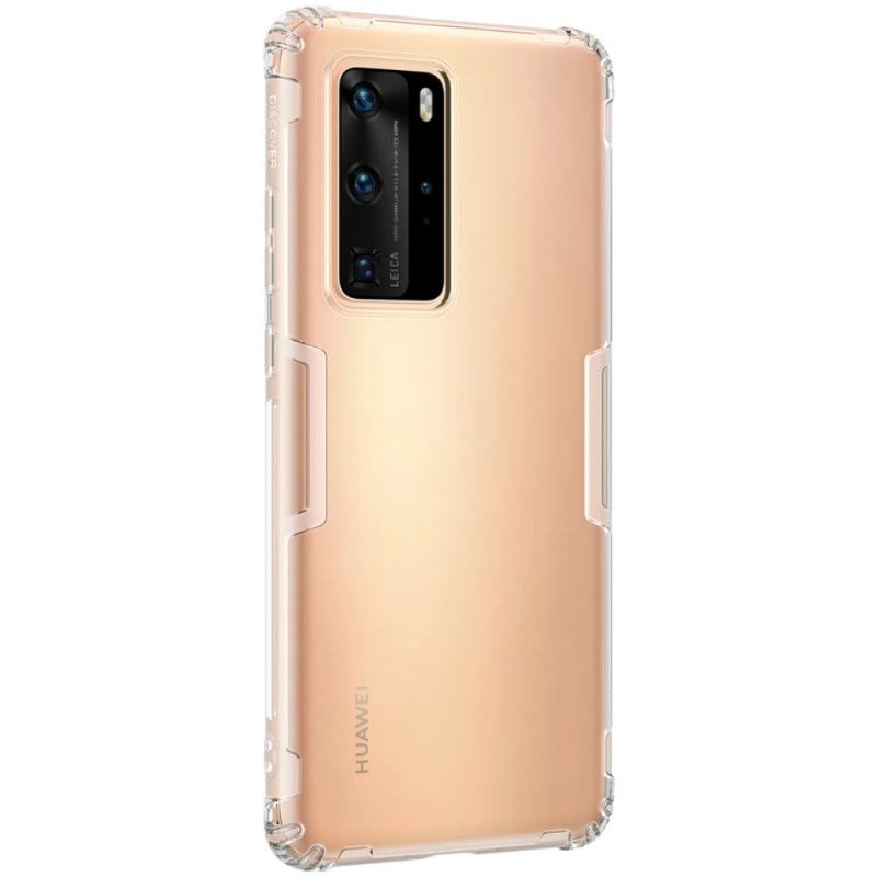 Kuori Huawei P40 Pro Harmaa Vahvistettu Läpinäkyvä Nillkin