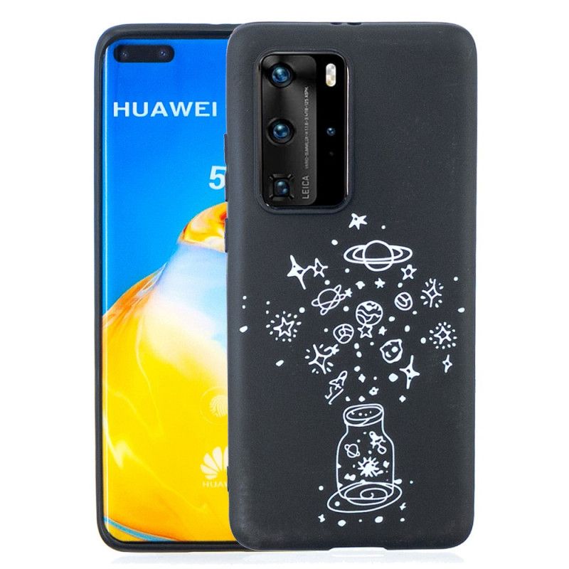 Kuori Huawei P40 Pro Joustava Silikonigrafiikka Suojakuori