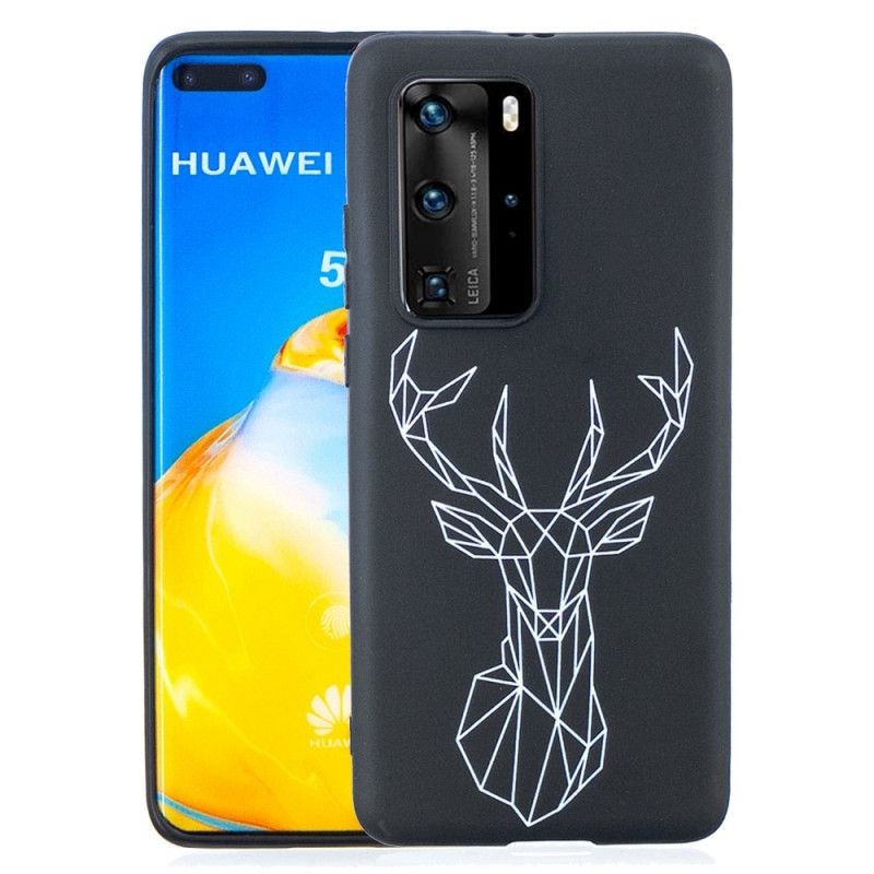 Kuori Huawei P40 Pro Joustava Silikonihirvieläin