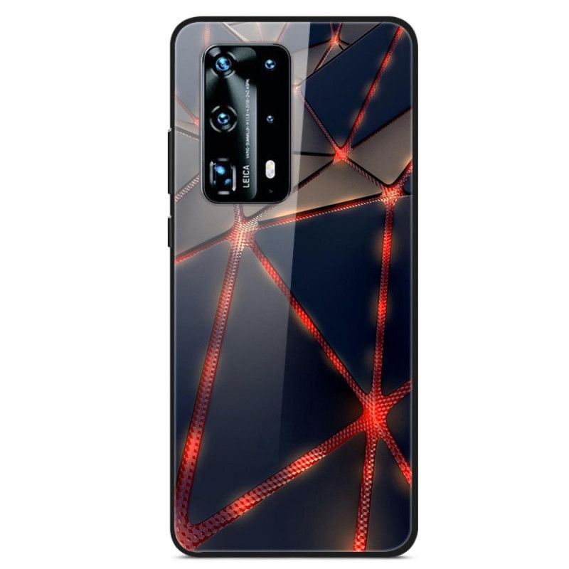 Kuori Huawei P40 Pro Karkaistu Punainen Säteilylasi