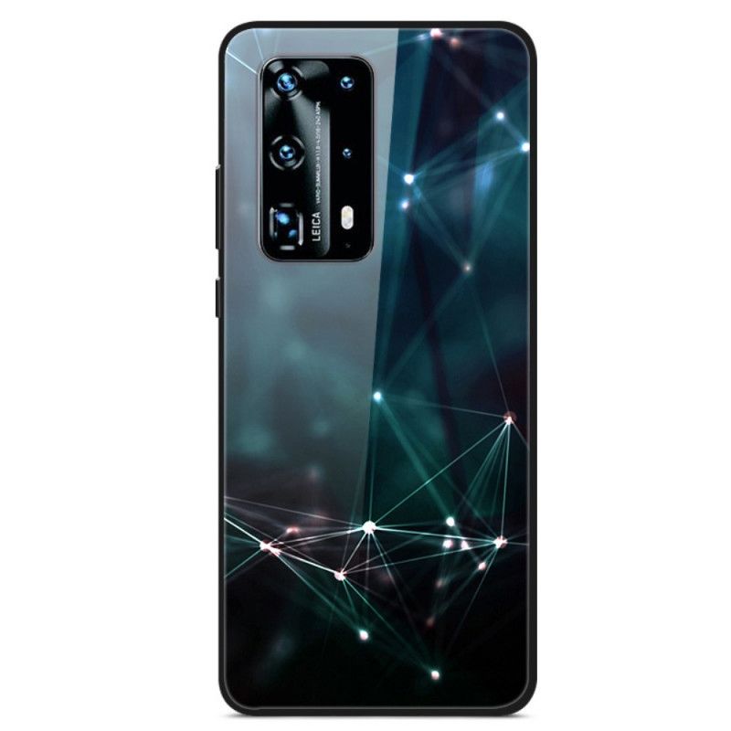 Kuori Huawei P40 Pro Karkaistun Lasin Abstraktit Värit