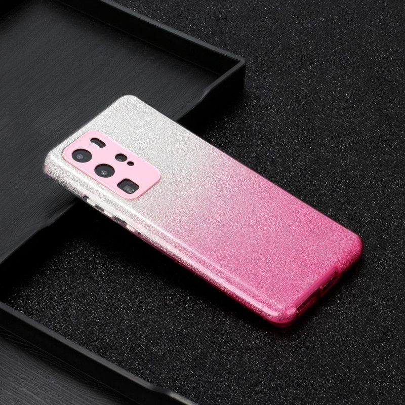 Kuori Huawei P40 Pro Magenta Musta Kimallusgradientti