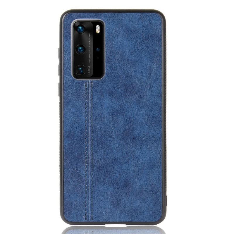 Kuori Huawei P40 Pro Ommeltu Nahkaefekti