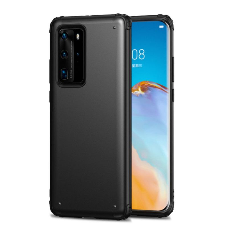 Kuori Huawei P40 Pro Punainen Musta Himmeä Hybridi