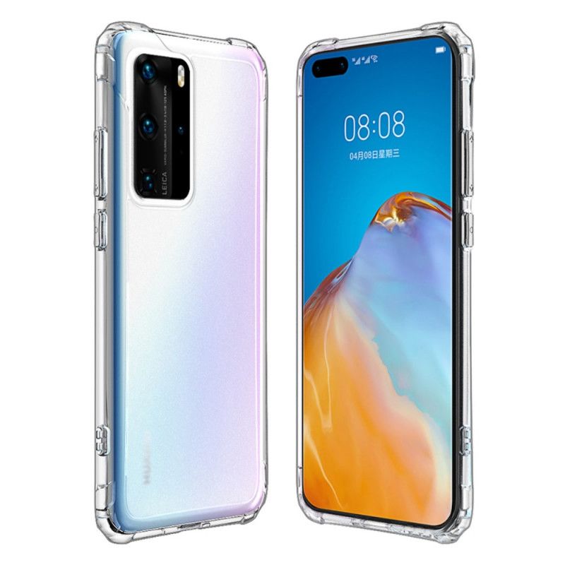 Kuori Huawei P40 Pro Tummansininen Musta Läpinäkyvä Mattamusta Muotoilu