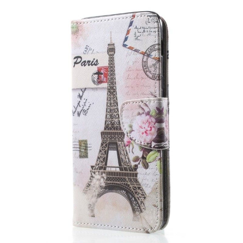 Kotelot Samsung Galaxy A6 Plus Retro Eiffel-Torni Suojakuori