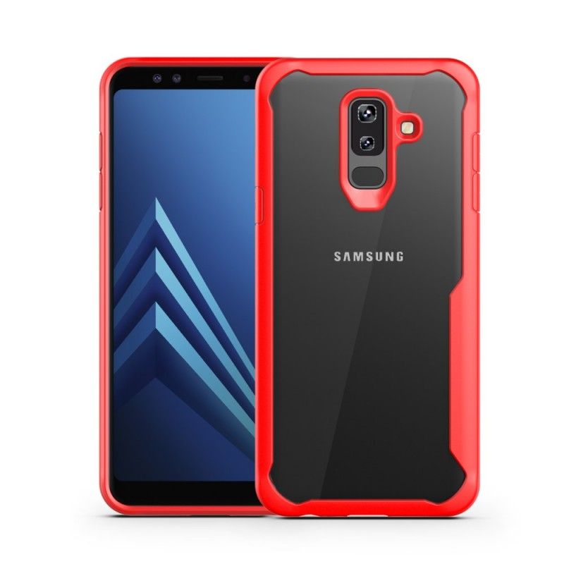 Kuori Samsung Galaxy A6 Plus Punainen Hybridiviistotut Reunat